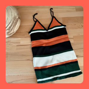 Striped Knit Tank Top