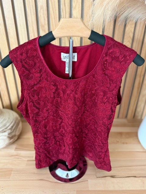 Lace Overlay Blouse