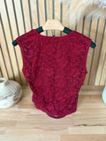 Lace Overlay Blouse